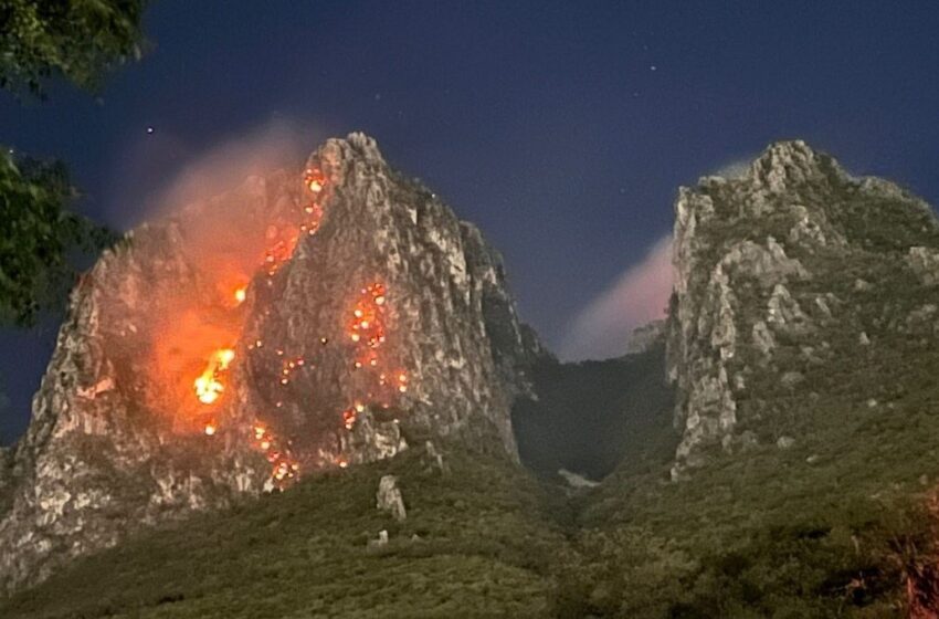 Incendio en el cerro de ‘La Silla’ en Nuevo León, pudo ser provocado