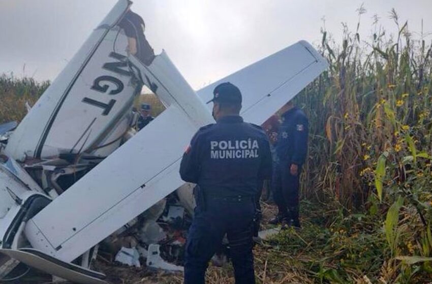 Cae avión en Otzolotepec, Edomex: Hay tres muertos (VIDEO)