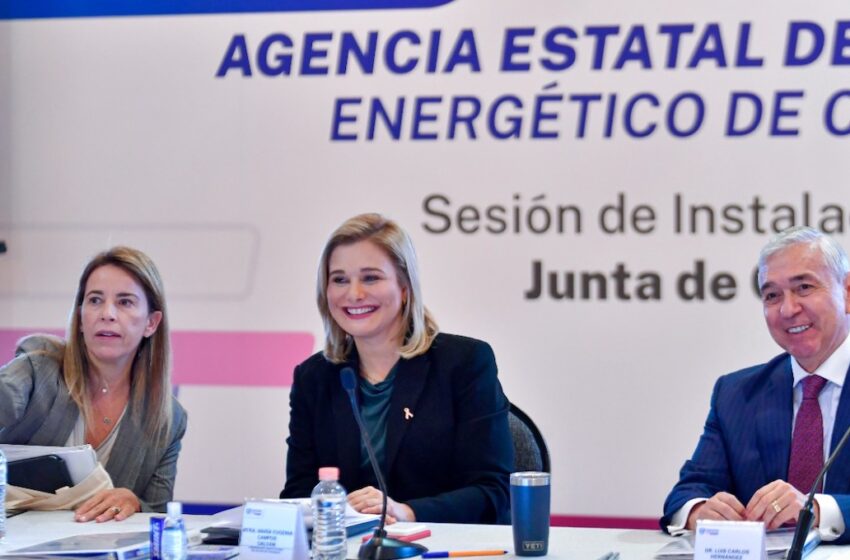 Encabeza gobernadora Maru Campos instalación de Junta de Gobierno para la Agencia Estatal de Desarrollo Energético