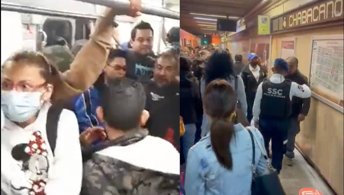 Sujeto agrede con navaja a 3 acosar a mujer en Metro Chabacano (VIDEO)