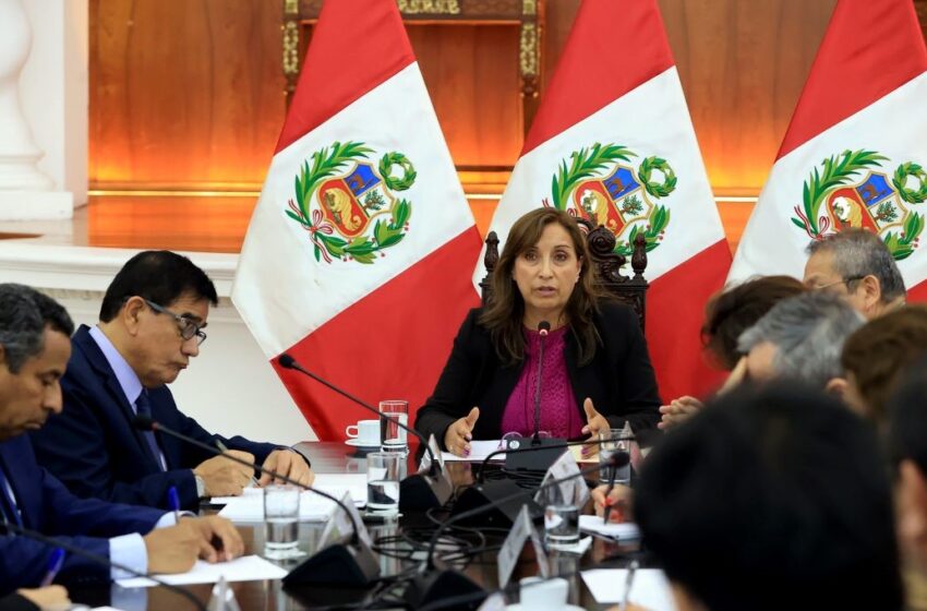 Presidenta Diana Boluarte declara estado de emergencia por 30 días en Perú
