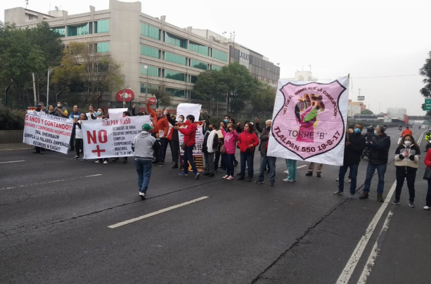 Vecinos de Tlalpan 550, damnificados del 19S, exigen solución con gobierno
