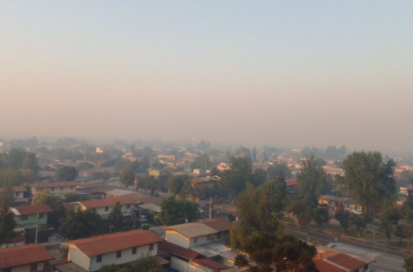 Alerta de riesgo sanitario en Santiago de Chile por registro de capa de humo 