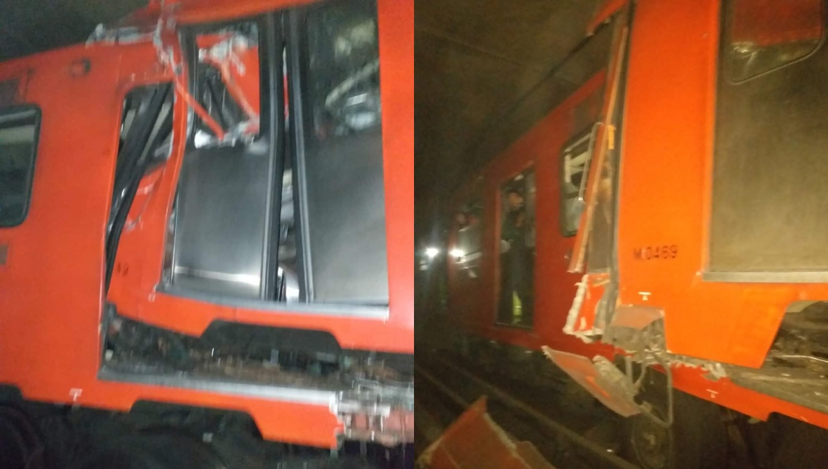 CDMX: se registra choque entre dos vagones en Metro La Raza; deja heridos y atrapados