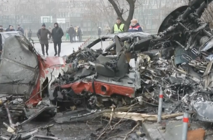 Ministro de Interior de Ucrania muere en choque de helicóptero