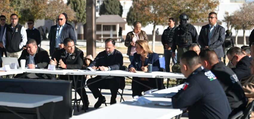 La gobernadora Maru Campos encabezó mesa de seguridad, en Ciudad Juárez