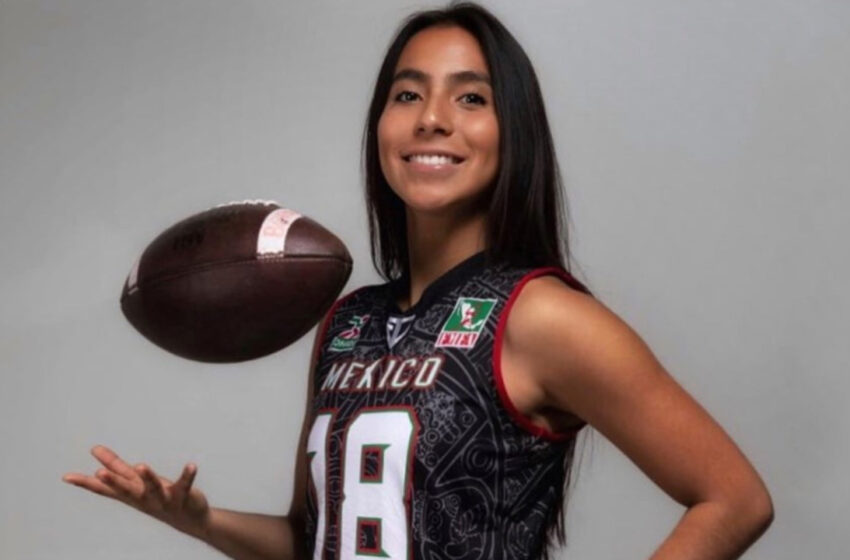 Diana Flores, campeona de flag football, lanza emotivo mensaje a las niñas y mujeres