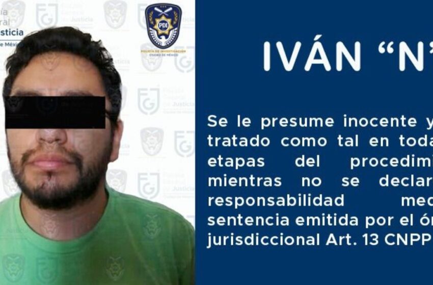 Detienen a Iván «N», presunto feminicida y novio de Carolina Islas