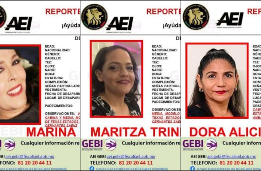 80 elementos refuerzan la búsqueda de las tres mujeres desaparecidas en China, Nuevo León