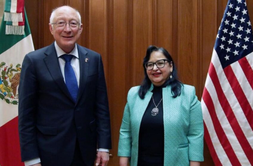 Ministra Irma Piña y embajador Ken Salazar se reúnen en la SCJN