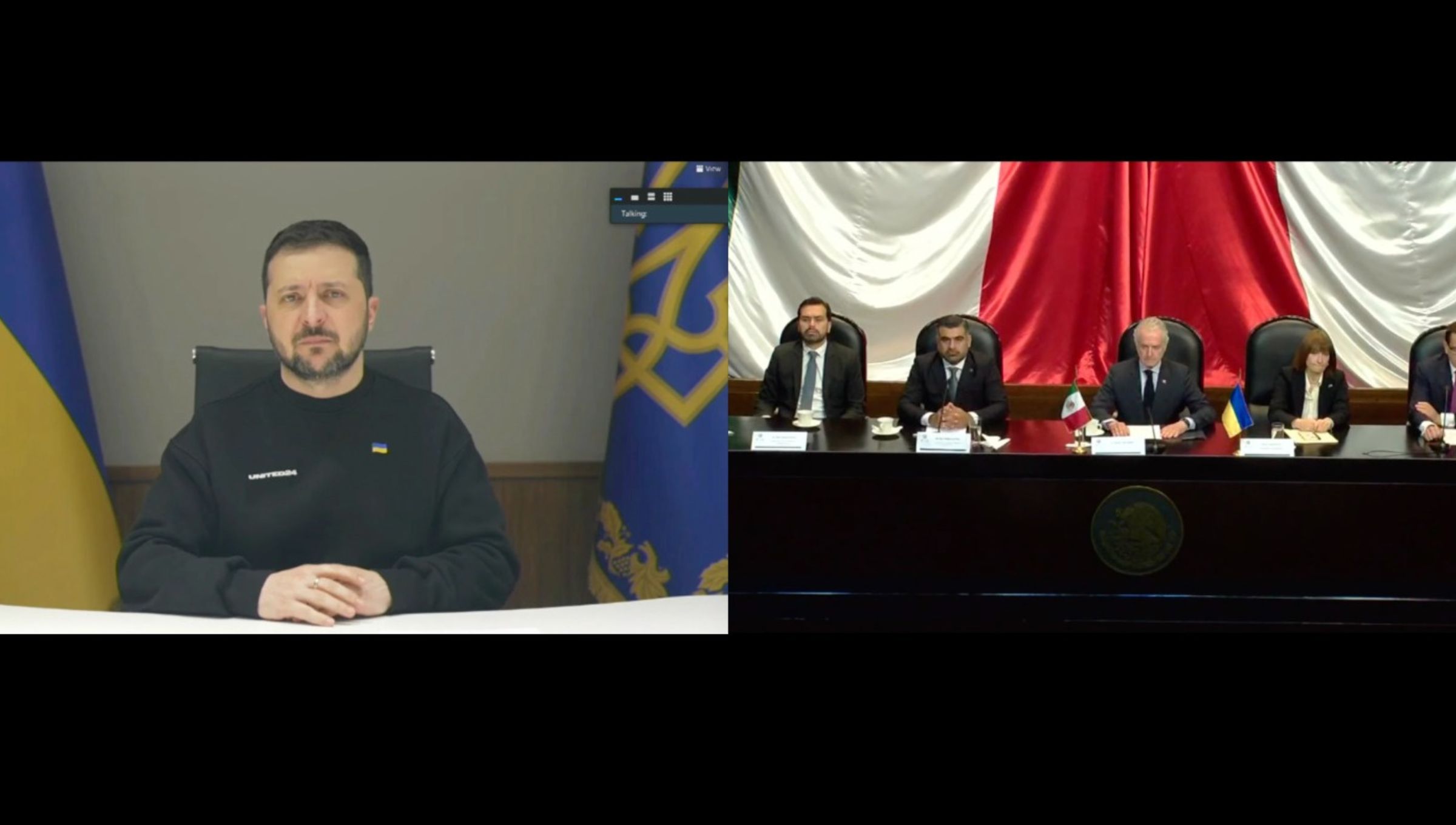 Santiago Creel reitera condena de México sobre la invasión a Ucrania; en reunión con Zelenski