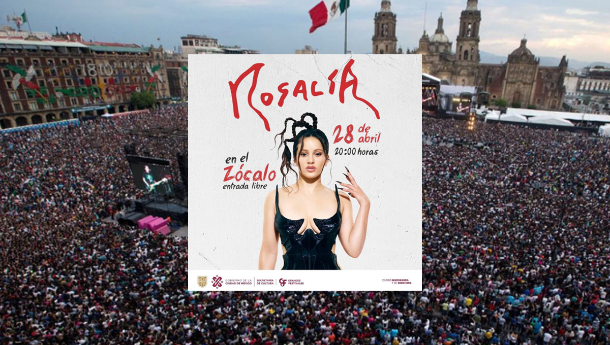 Rosalía se presentará en el Zócalo de la CDMX