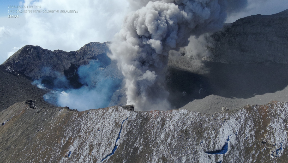 Marina revela imágenes del interior del Popocatépetl: determinan que no hay presencia de lava