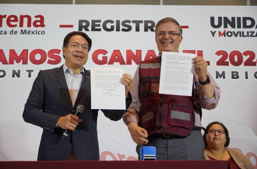 Marcelo Ebrard es el primero en registrarse para la candidatura presidencial de Morena ￼