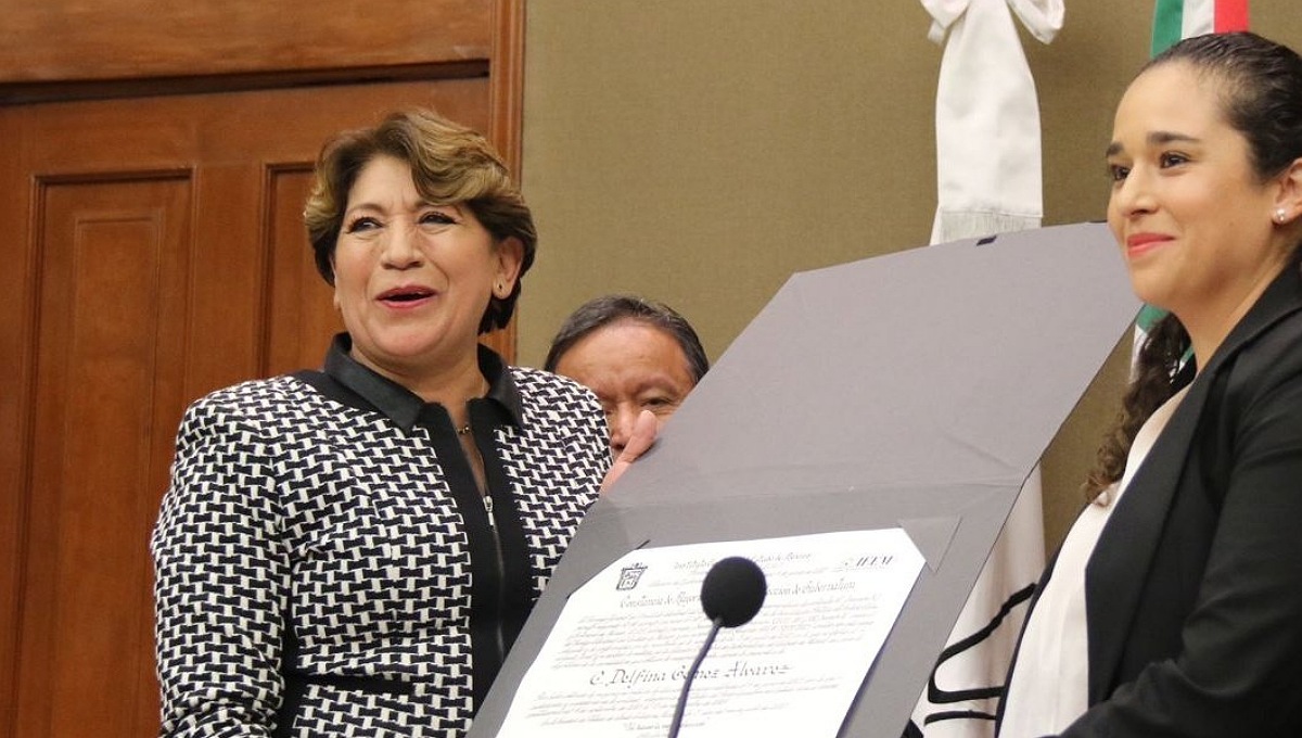 Entregan a Delfina Gómez constancia de mayoría como gobernadora del Edomex