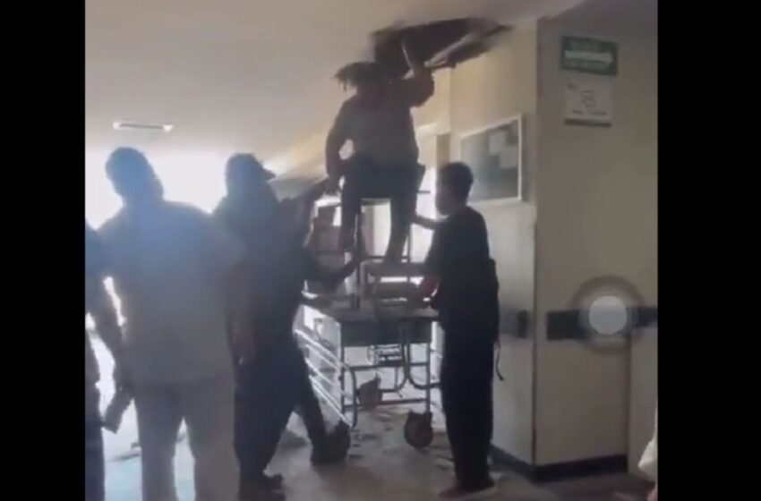 Colapsa elevador del IMSS en Guadalajara, 8 personas quedan atrapadas