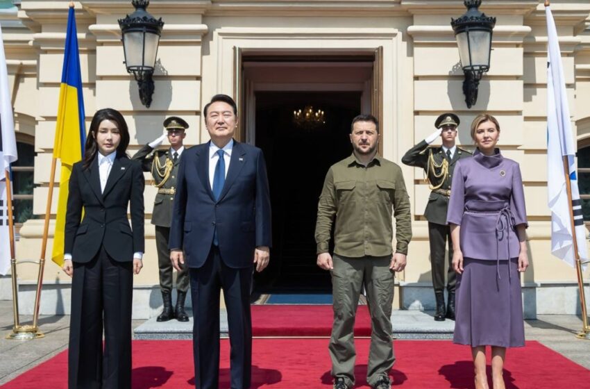 Presidente de Corea del Sur visita Ucrania: se reunirá con Zelenski