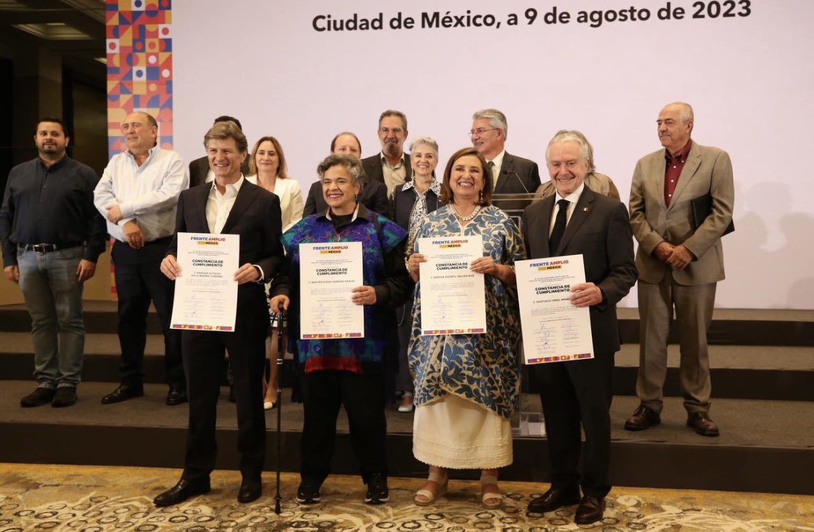 4 aspirantes del Frente Amplio por México pasaron a la siguiente etapa