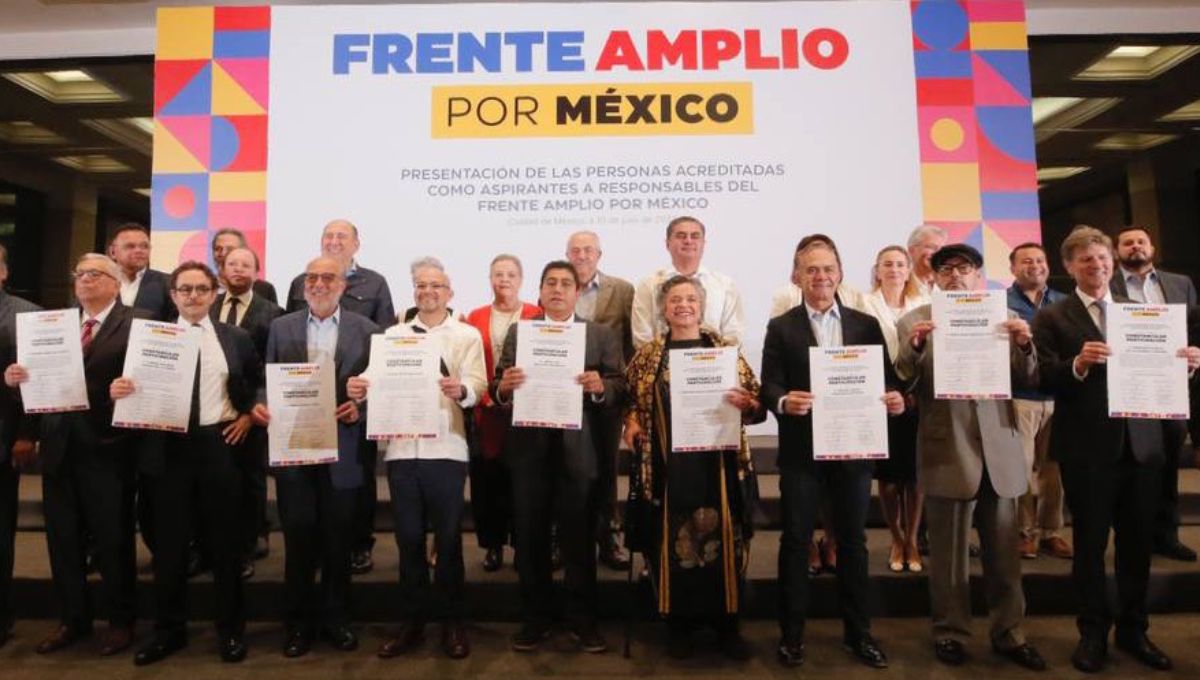 Cinco aspirantes del Frente Amplio por México ya reunieron 150 mil firmas