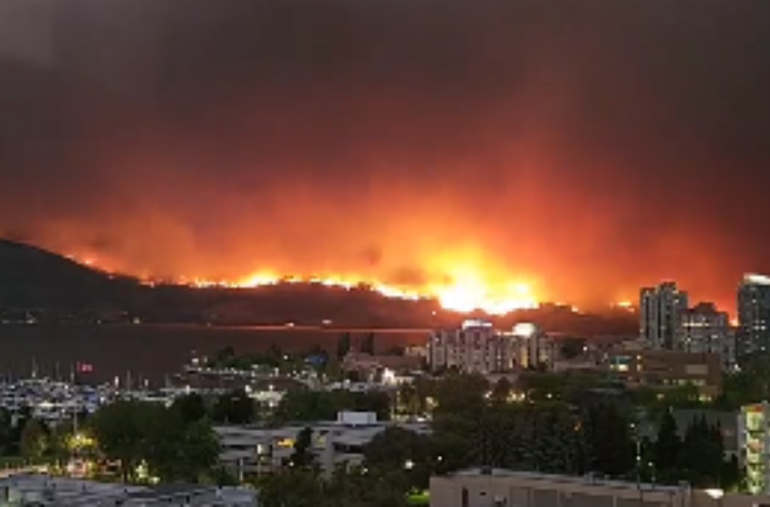 Provincia de Columbia Británica en Canadá declara estado de emergencia ante incendios forestales
