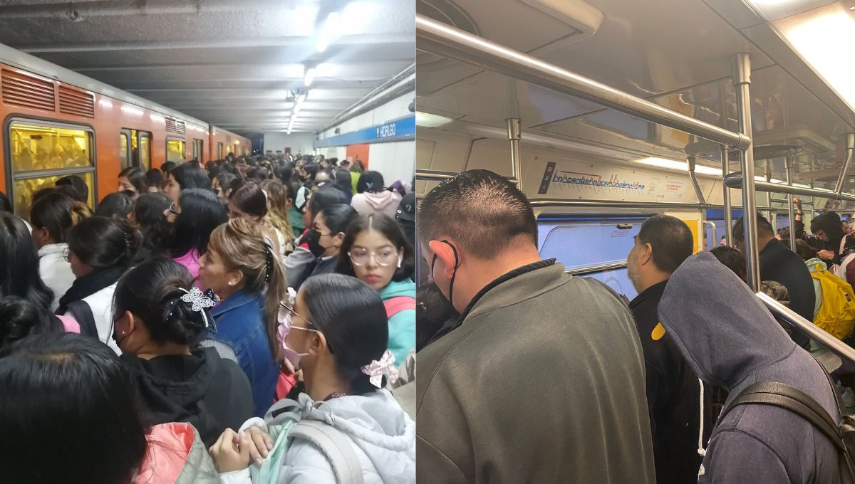 Reportan retrasos, fallas y saturación en 4 Líneas del Metro de la CDMX