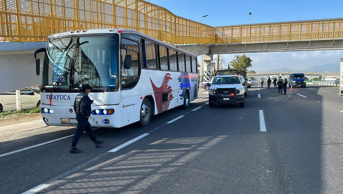 Extorsionadores asesinan a chofer de autobús México-Tizayuca; transportistas cancelan servicio