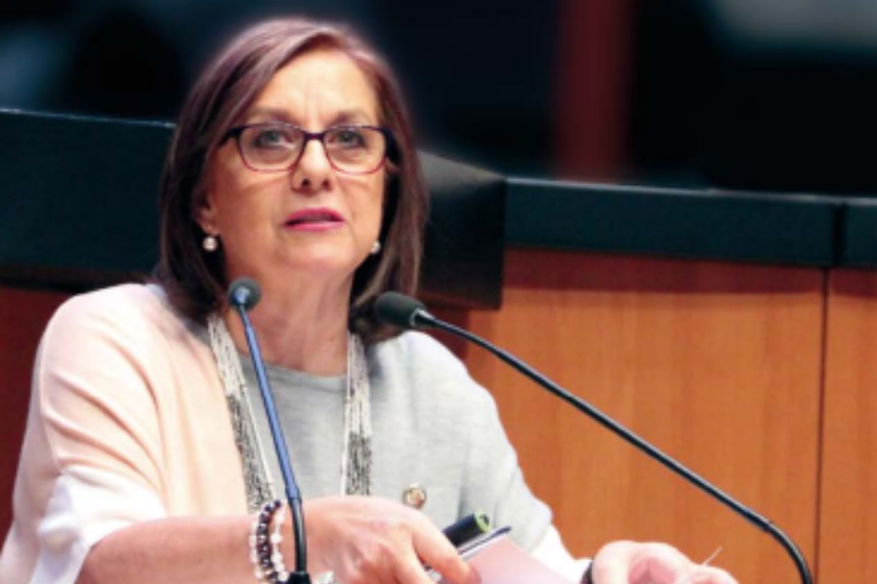 Entre gritos y reclamos, renuncia senadora Malú Mícher a Morena