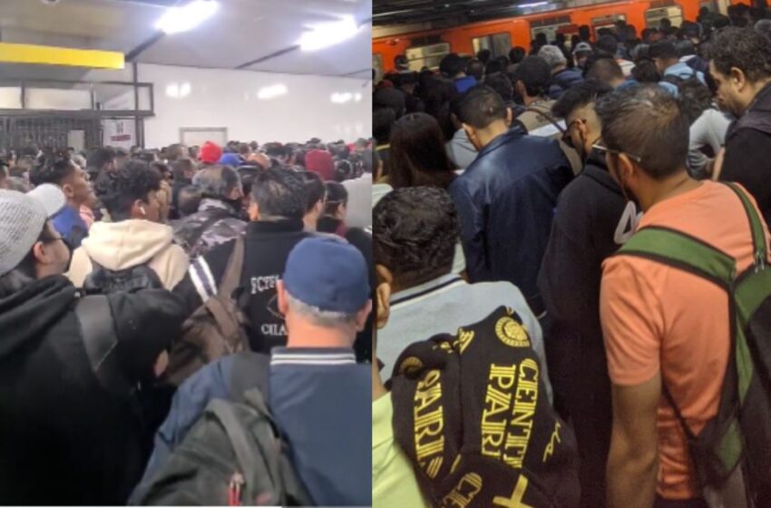 Colapsa Metro de la CDMX; Reportan atrasos y aglomeraciones en 7 Líneas