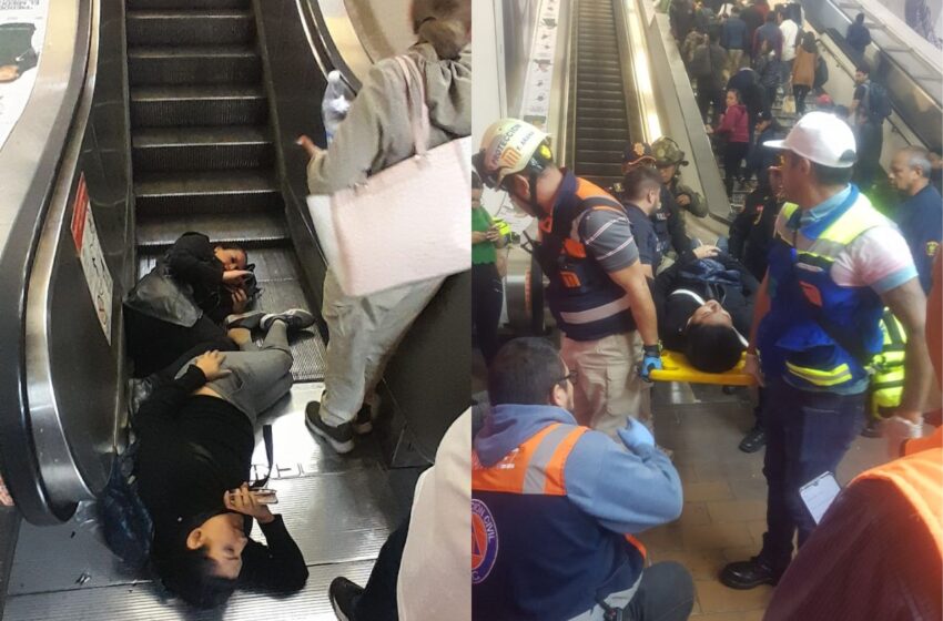 Fallan escaleras del Metro Polanco; reportan 7 personas lesionadas