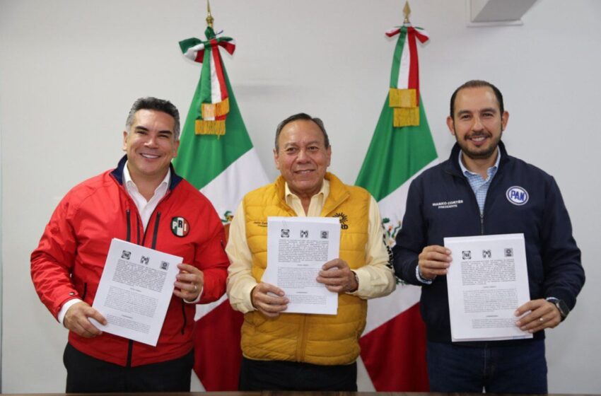 PAN, PRI y PRD se registran como coalición para candidaturas federales