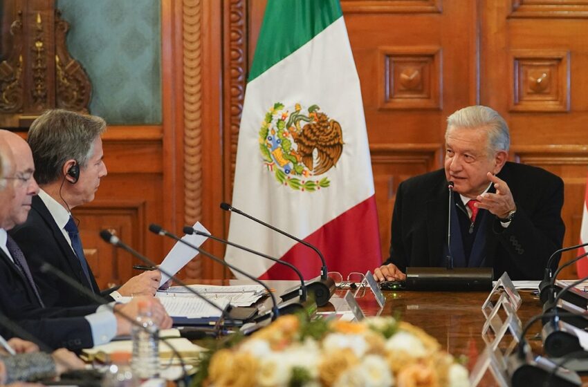 Finaliza reunión de AMLO y Blinken: acuerdan creación de equipo para atender migración