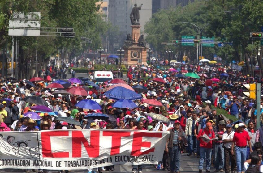 CNTE anuncia marcha en CDMX este 15 de diciembre; estas serán las vialidades afectadas
