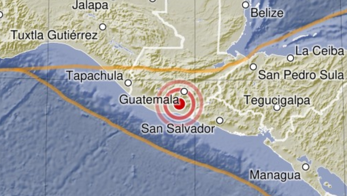 Se registra sismo de 6.0 en Guatemala y deja 3 heridos; se percibe en Chiapas