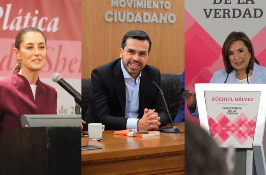 Elecciones 2024: ¿dónde arrancan campaña Xóchitl Gálvez, Claudia Sheinbaum y Álvarez Máynez?