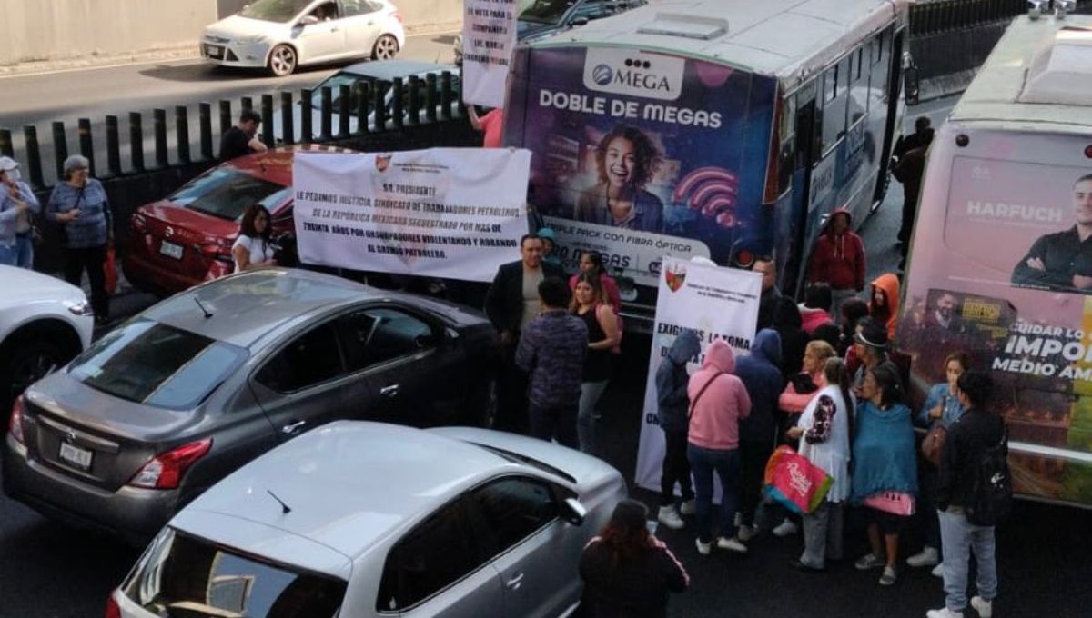 Accidente y manifestación en Periférico Sur; se registra caos vehicular