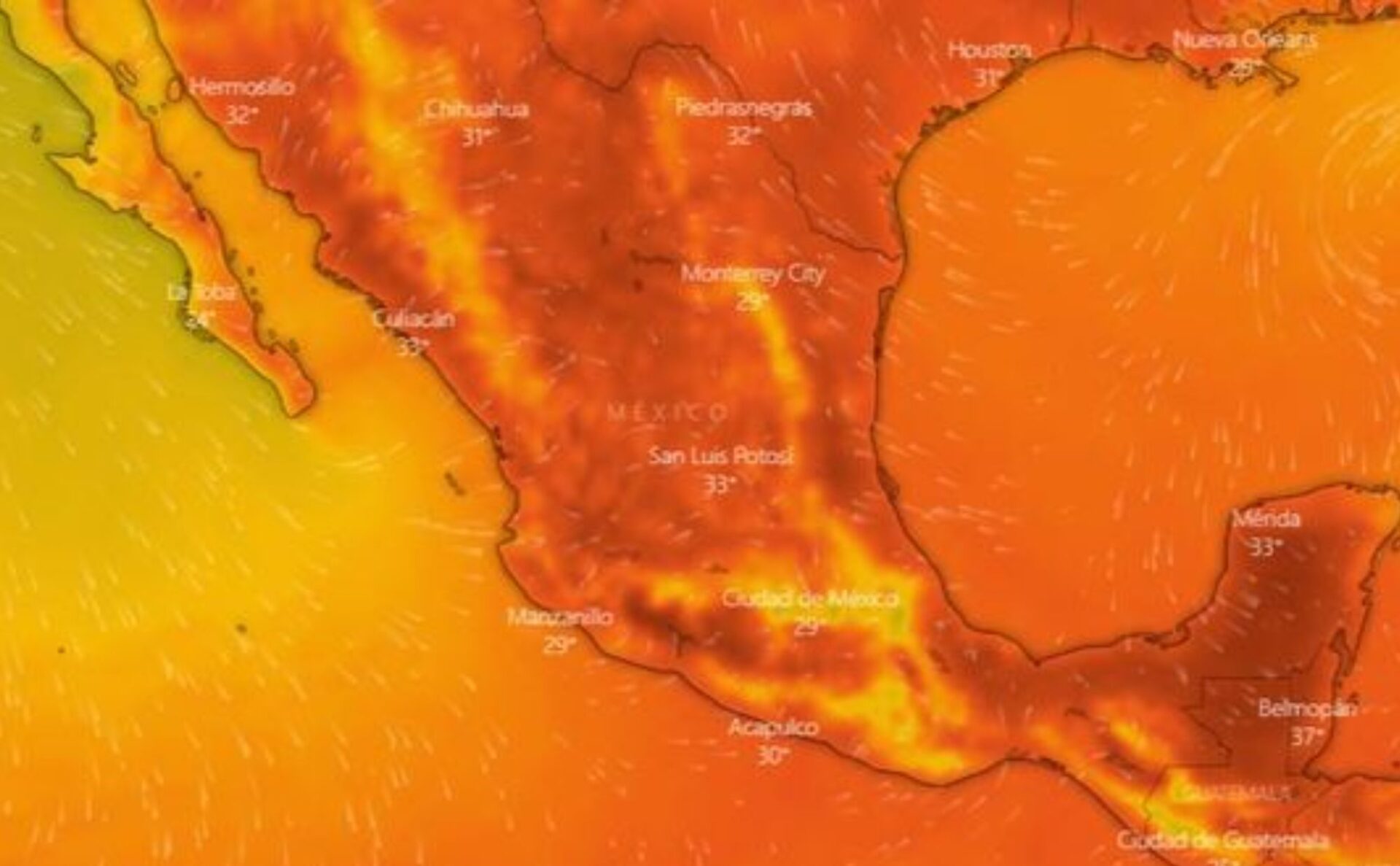 Inicia la tercera ola de calor en México; se esperan temperaturas de hasta 45 grados en estos estados hoy