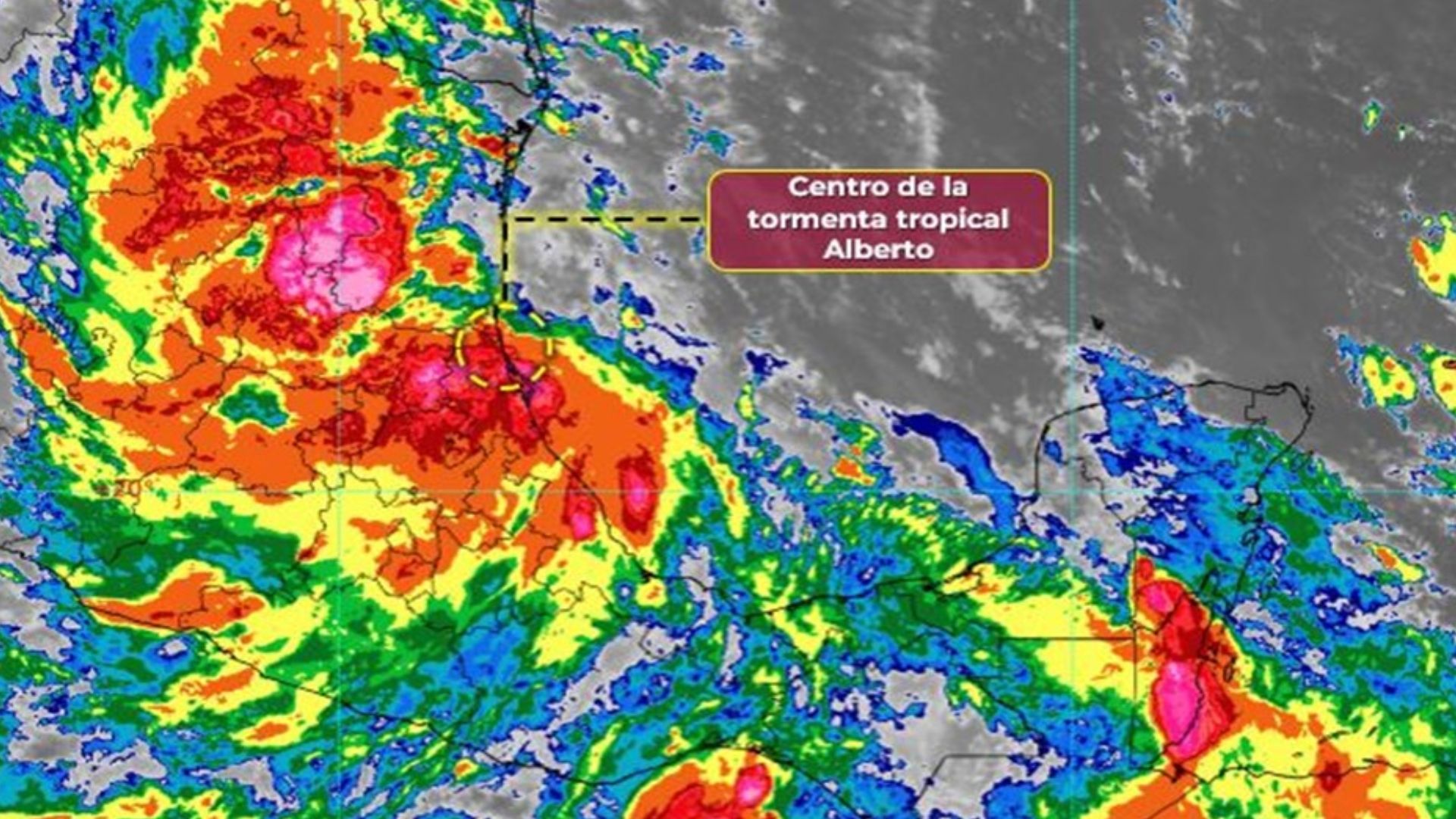 Toca tierra tormenta tropical Alberto; alerta en Ciudad Madero, Tamaulipas