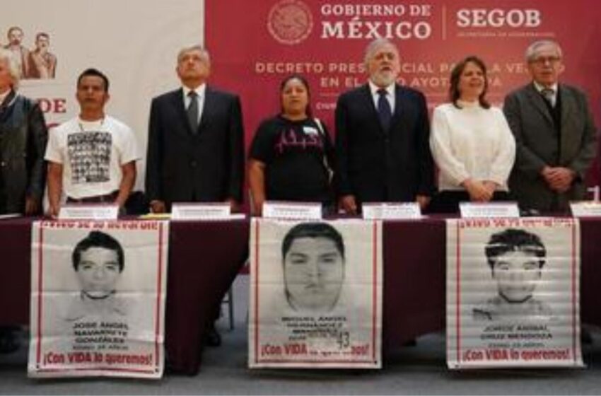 AMLO exonera al Ejército en primer informe sobre Ayotzinapa