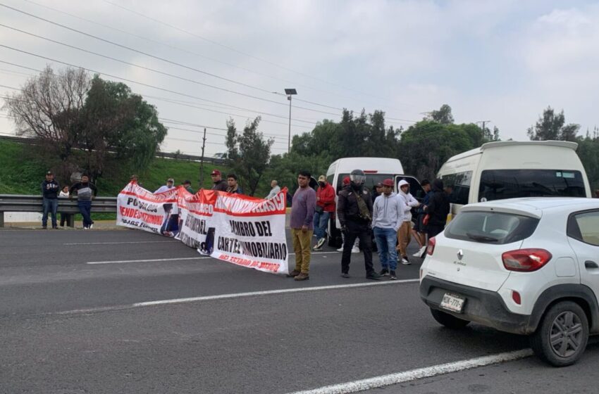 Bloqueo en autopista México-Pachuca por manifestación; conoce las alternativas
