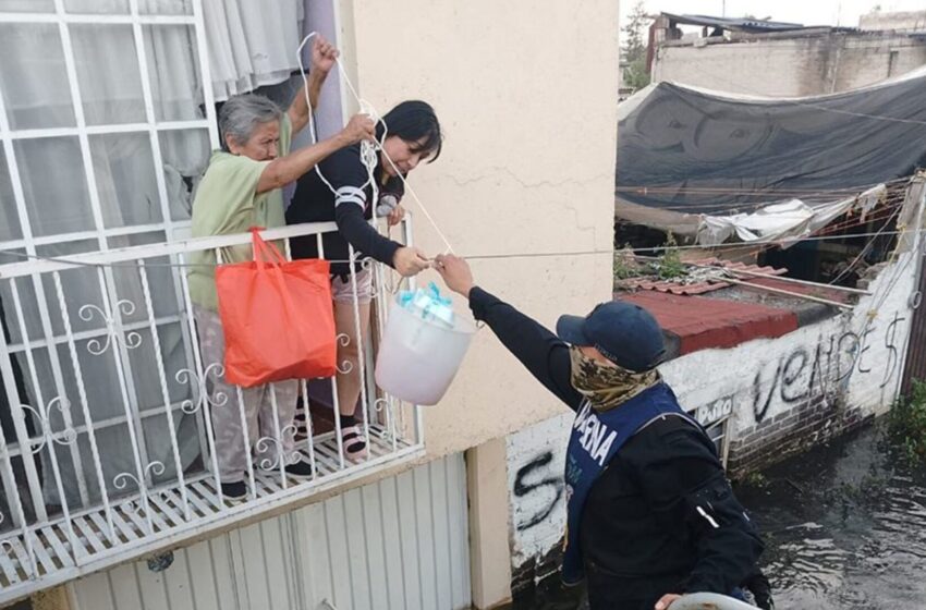 Activan plan Marina en fase de Auxilio por inundaciones en Chalco