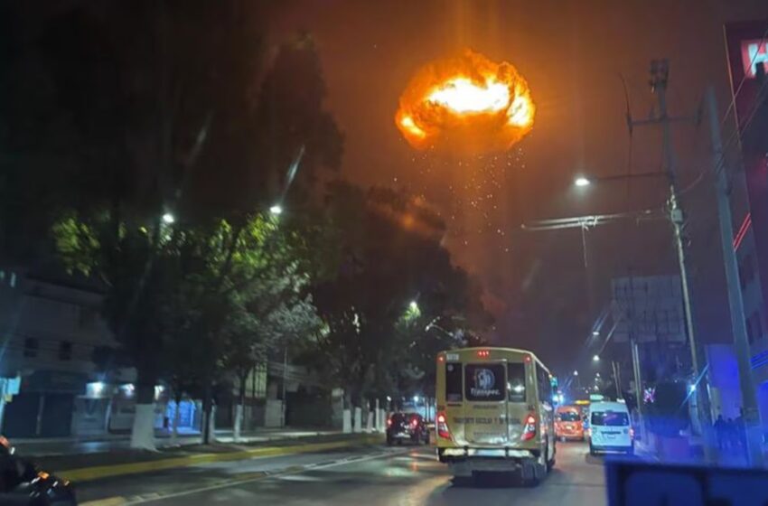 Explosión en fábrica de Tultitlán, Edomex; captan estallido