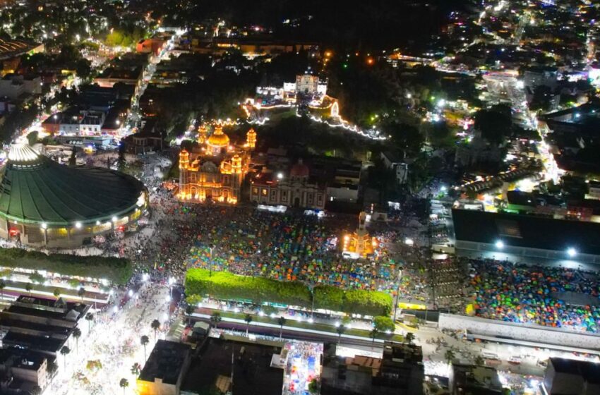 Millones de peregrinos visitan la Basílica para festejar a la virgen de Guadalupe