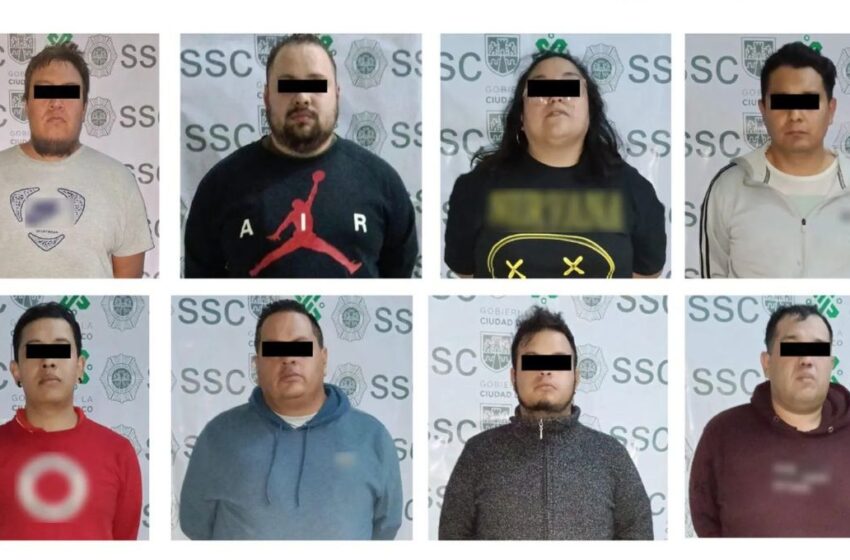 Detienen a ocho integrantes de banda de montachoques en CDMX