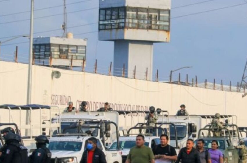 Reportan 7 reos muertos tras motín en penal de Tabasco