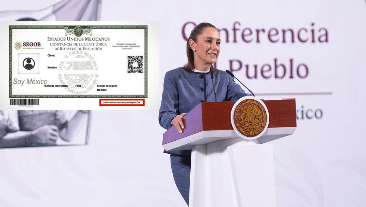 Nueva CURP con datos biométricos, por seguridad: Sheinbaum