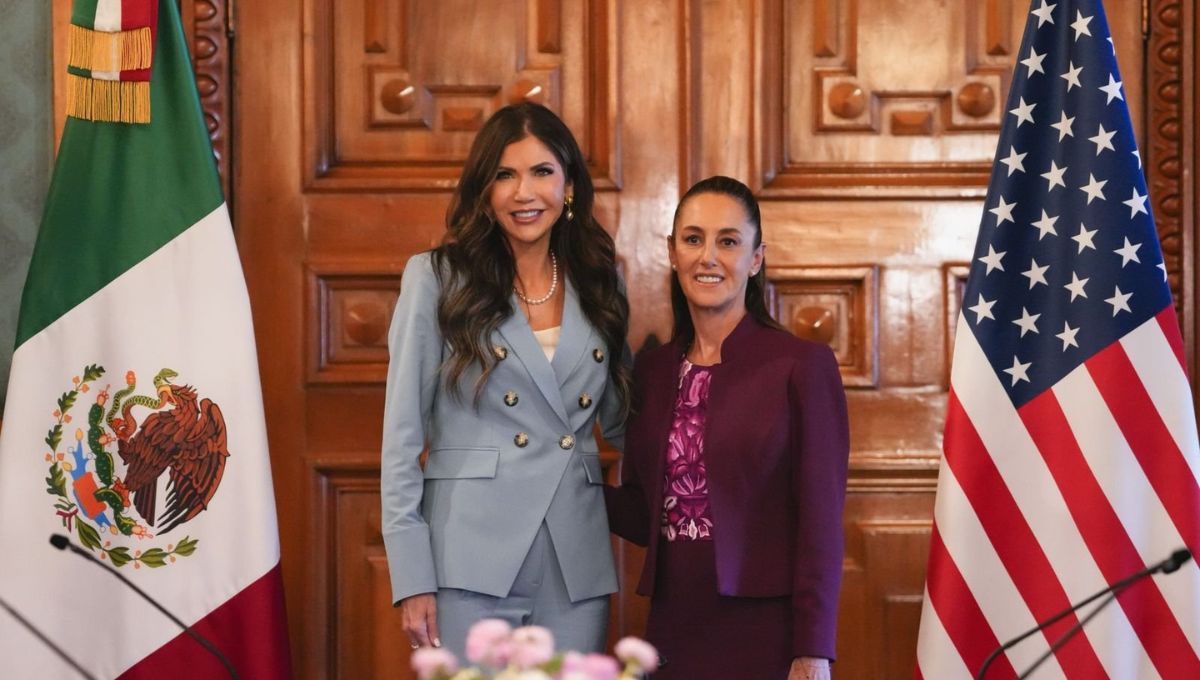 Claudia Sheinbaum se reúne con Kristi Noem, secretaria de Seguridad de EU