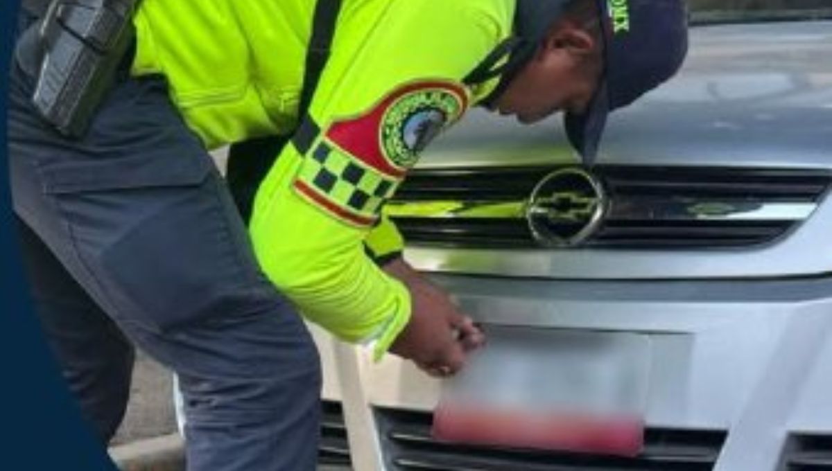 Tipo de portaplacas prohibidas en CDMX