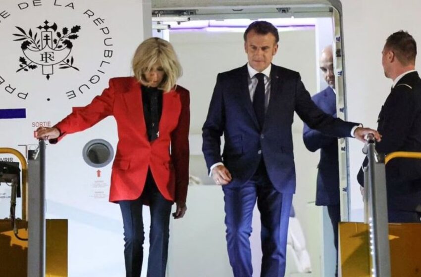 Emmanuel Macron desmiente ser abofeteado por su esposa Brigitte