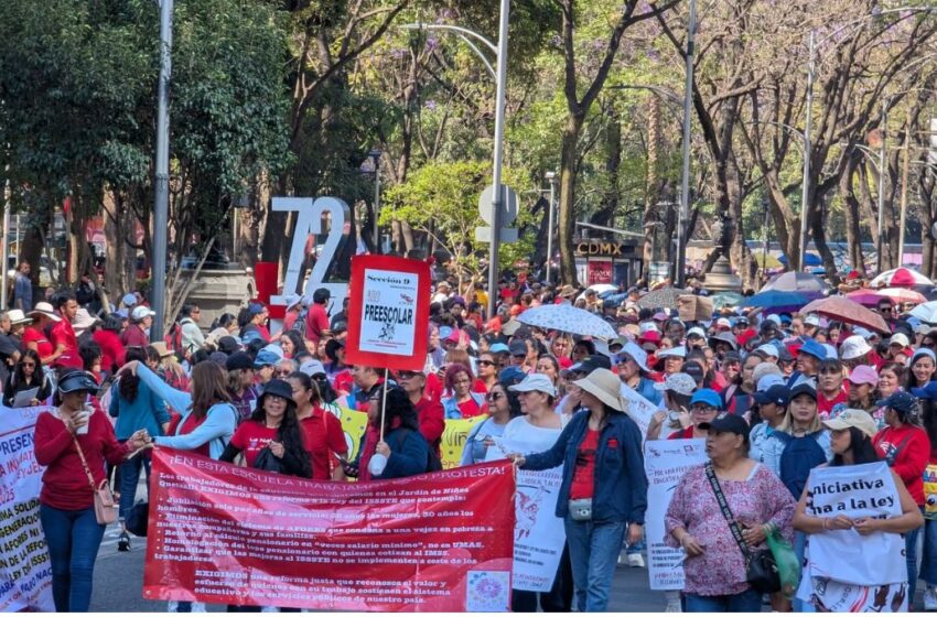 La CNTE en CDMX: bloqueos hoy en Paseo de la Reforma