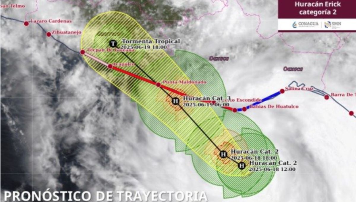 Huracán Erick tocará tierra como un «peligroso huracán categoría 3»: SMN